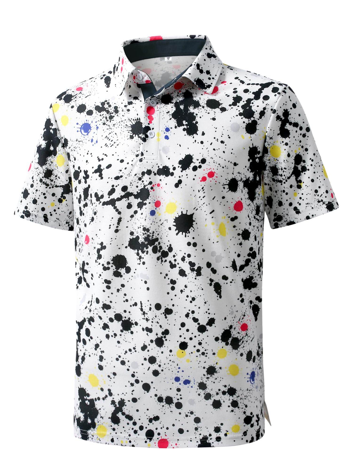JEMLDL Golf Polo Shirts for Men Dry Fit Summer Short Sleeve Slim Fit Performance Moisture Wicking Casual Collared Polo Shirt — view 14