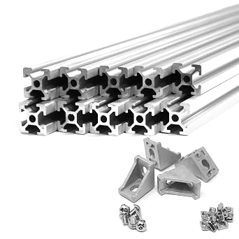 10M Combo ZYLtech Silver 2020 T Slot Aluminum Extrusion and Hardware for 3D Printer and CNC