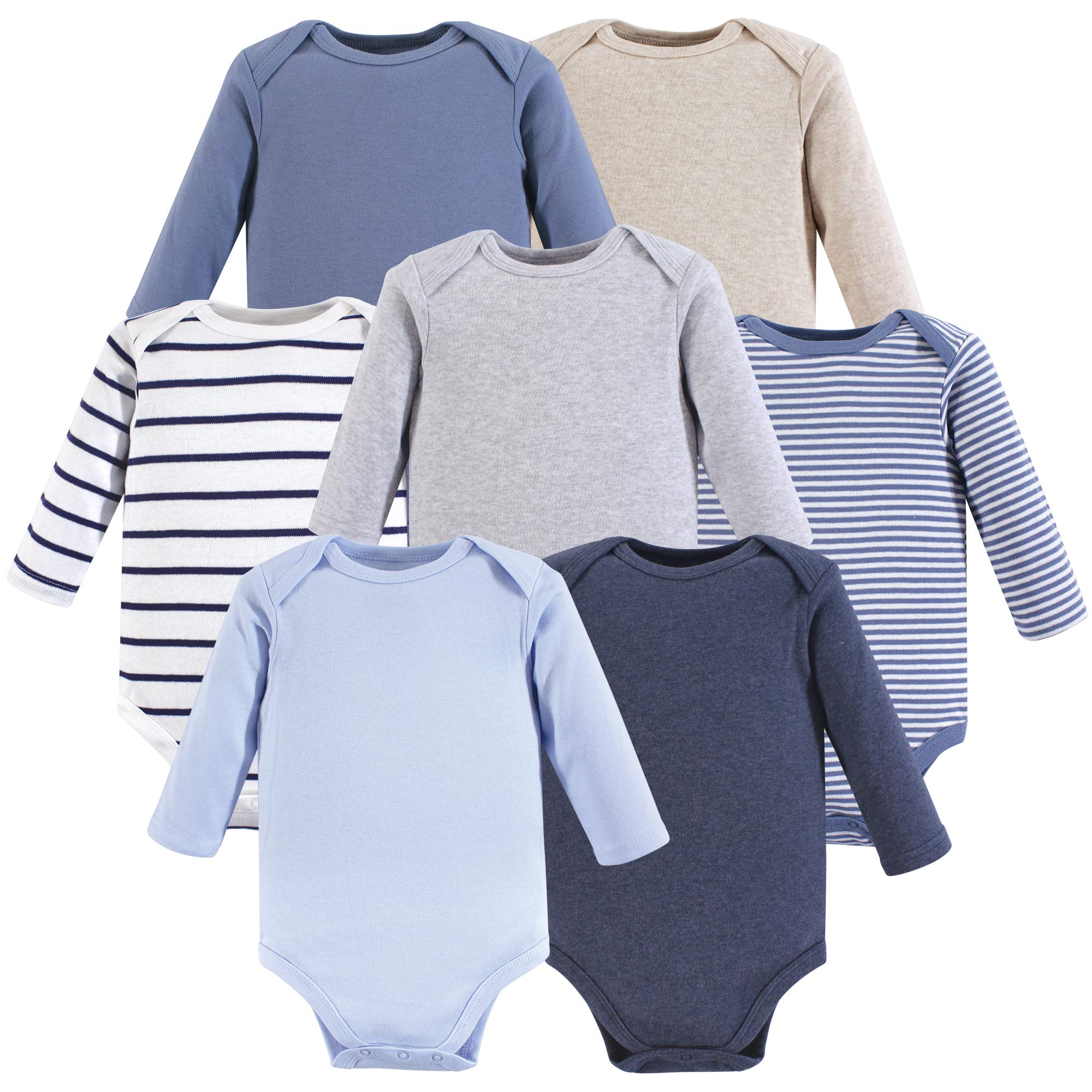 Hudson BabyBaby Boys' Long Sleeve Bodysuits T-Shirt Set (Pack of 5)