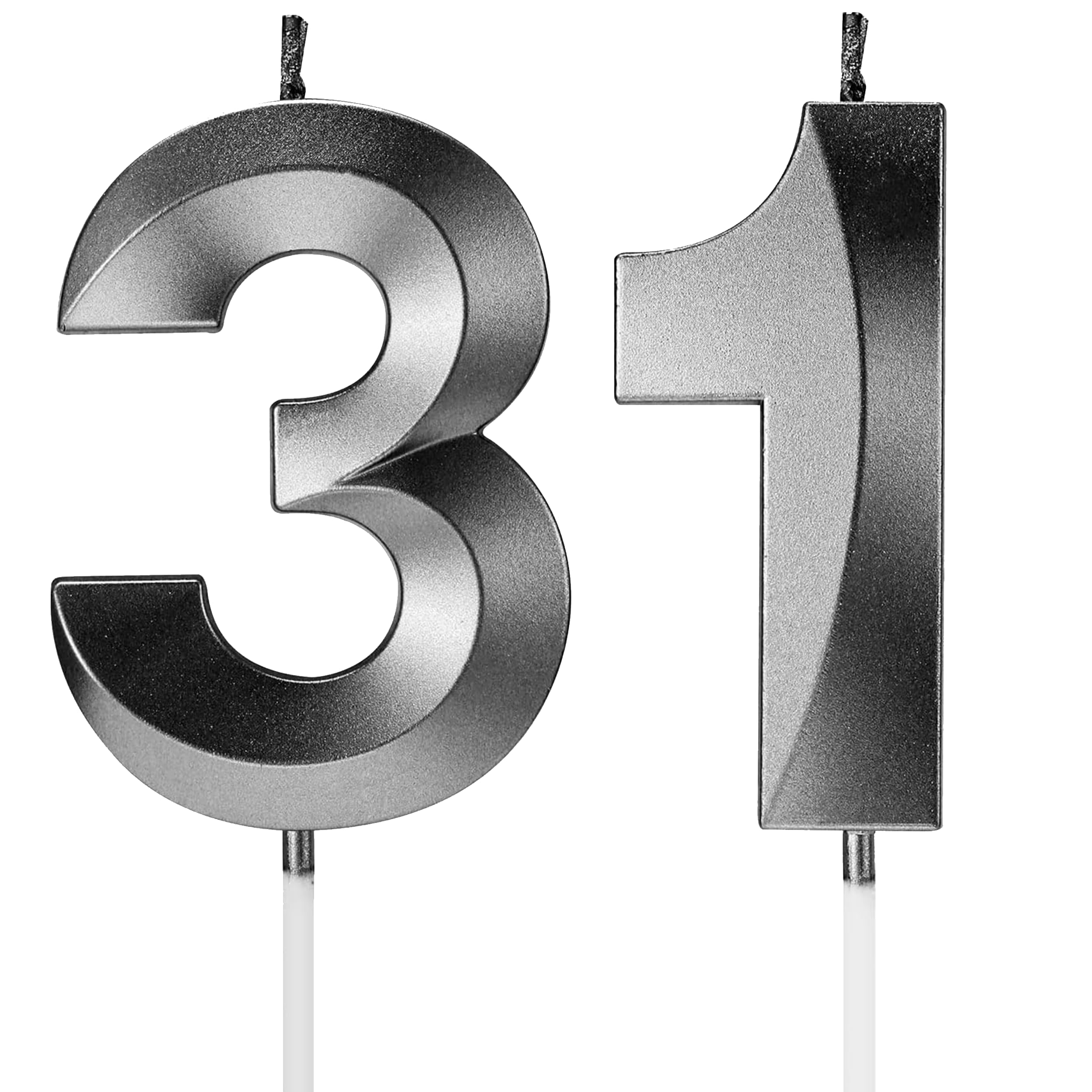 Birthday Candles Number Candles Age Year for Cakes Happy Birthday 3D Designed Wedding Anniversary Party Cake Topper Decorations
