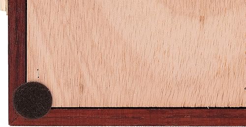 Miniatura 6 de Two Timbers - Vitrina pequeña con acabado de cerezo, caja de madera hecha a mano con parte superior de vidrio, puntas de flecha, cuchillos, rocas,