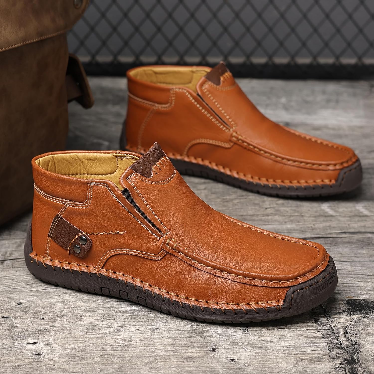 Coramtty Mens Business High-top Loafers Casual Slip on Shoes Lightweight Dress Refreshing Boots Classic Walking Driving Travel Outdoor - Image 3