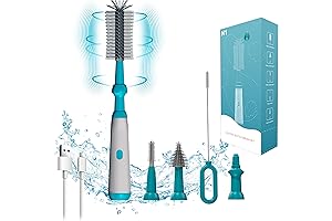 Electric Bottle Cleaning Brush Set