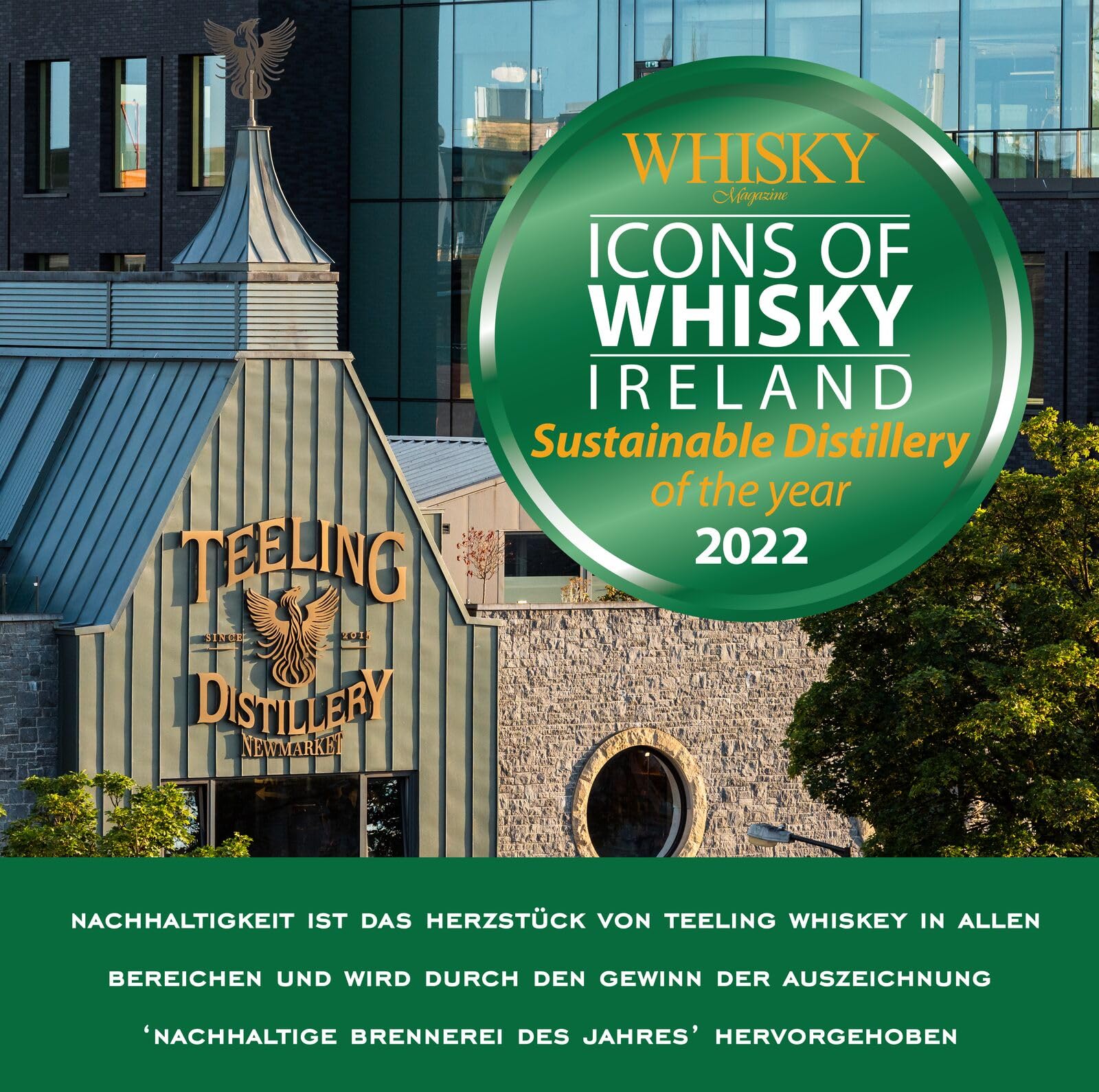 Teeling Small Batch Irish Whiskey, gereift in Ex-Bourbonfässern und abgerundet in mittelamerikanischen Rumfässern, 46% vol., 70cl / 700ml