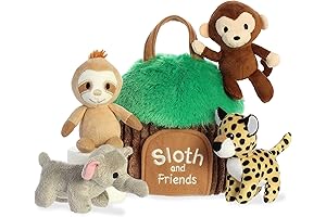 Ebba™ Engaging Baby Talk™ Sloth and Friends™ Baby Stuffed Animal for Sensational Discovery
