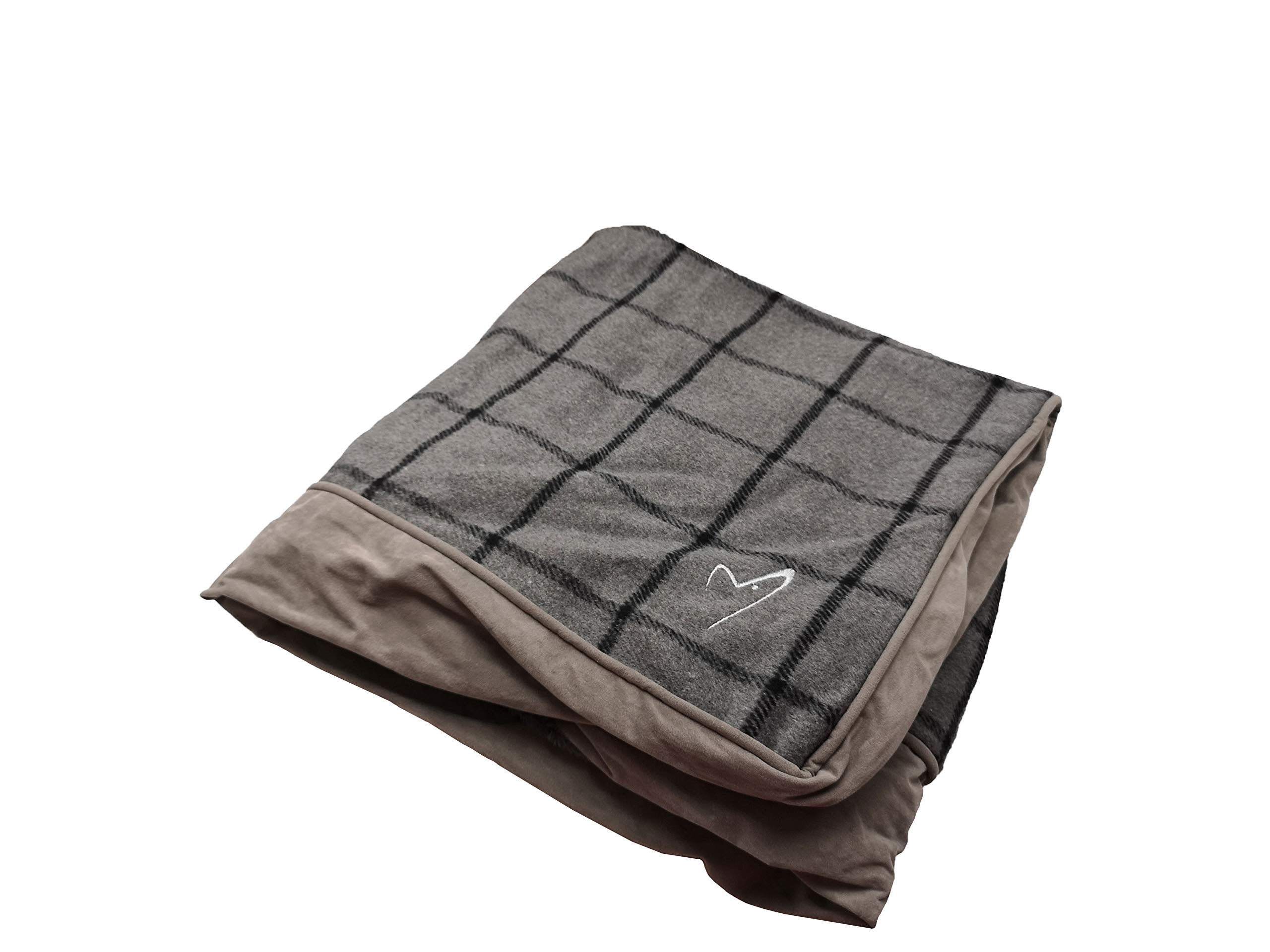 Gorpets Camden Sleeper Cover Large (71x107x13cm) Grey Check, L Cover (Pack of 1)