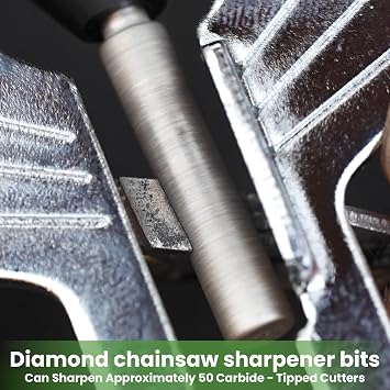 Byane Diamond Chainsaw Sharpening Bits for Carbide Chain - 3/16'' (4.8mm)