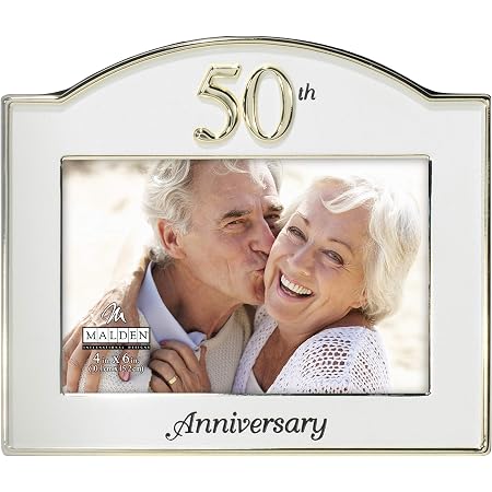 Cornice Lenox Portrait Gallery 50° Anniversario – Porcellana Fine Con Dettagli In Oro 24K, 17,8 Cm
