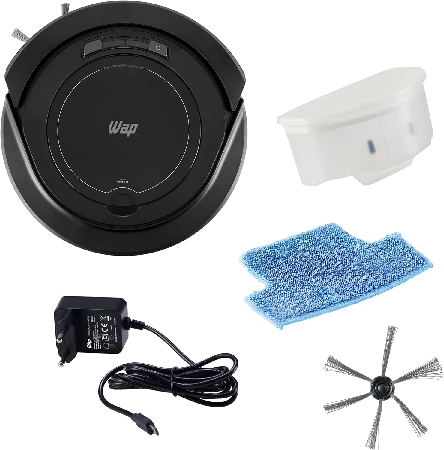 Análise Aspirador Robô Wap W90 3 Em 1 Automático 10 81+Zdsl8Ecl. Ac Sl1500