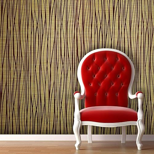 Miniatura 9 de Rollos de vinilo para pared de 76 pies cuadrados, únicos recubrimientos de paredes portofinos, modernos recubiertos de seda en relieve, papel