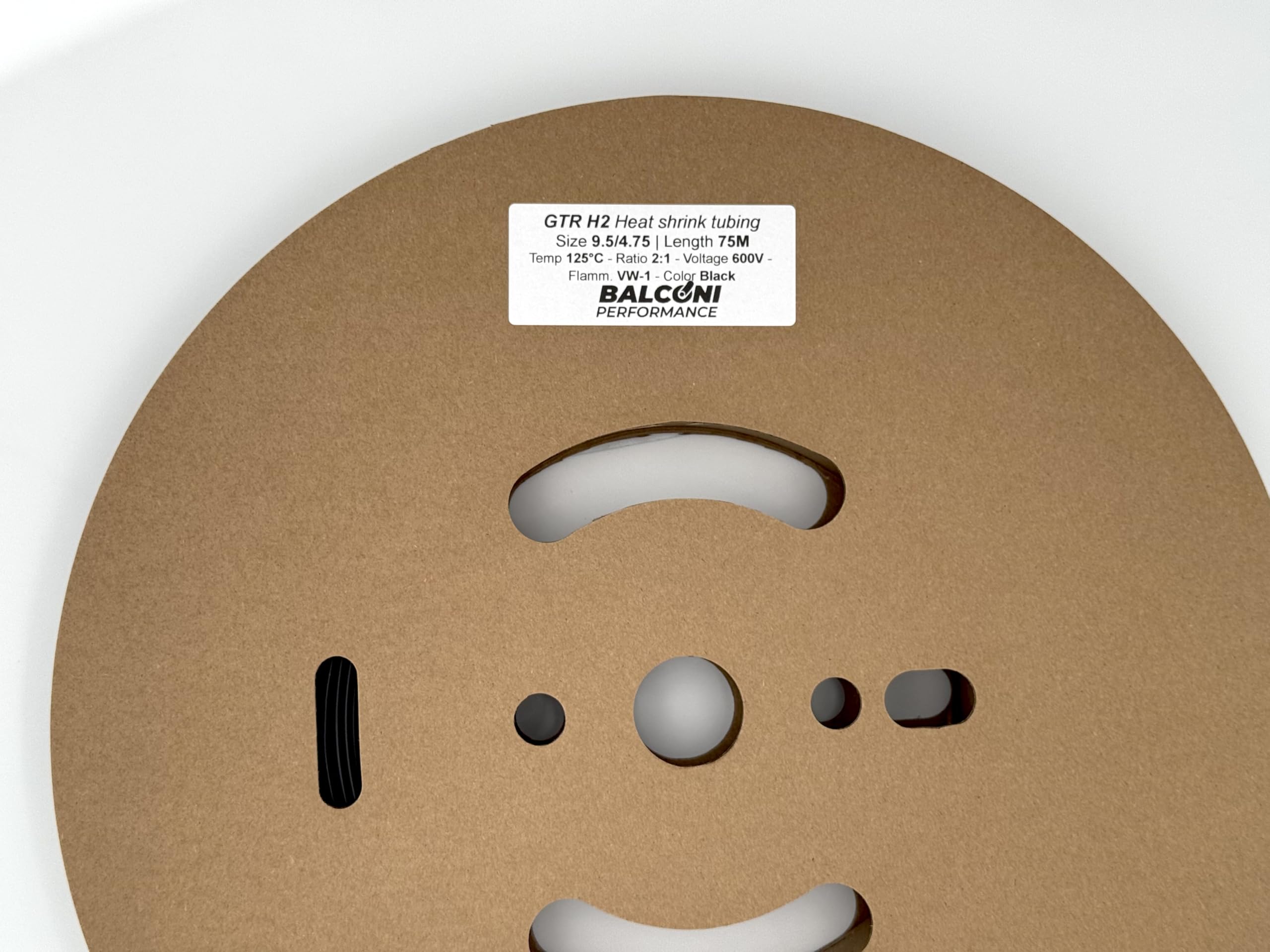 BOBINA di Guaina Termorestringente Professionale, Rapporto Restringimento 2:1, Colore NERO, SCEGLI LA MISURA (9.5 mm (4.75 mm) [75 METRI])