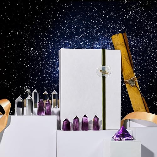 Miniatura 6 de CHRONOSTELLARY Regalo de cristal para hacer deseos  Rejilla de cristal con geometría sagrada Flor de la vida  Suministros de brujería Cristales