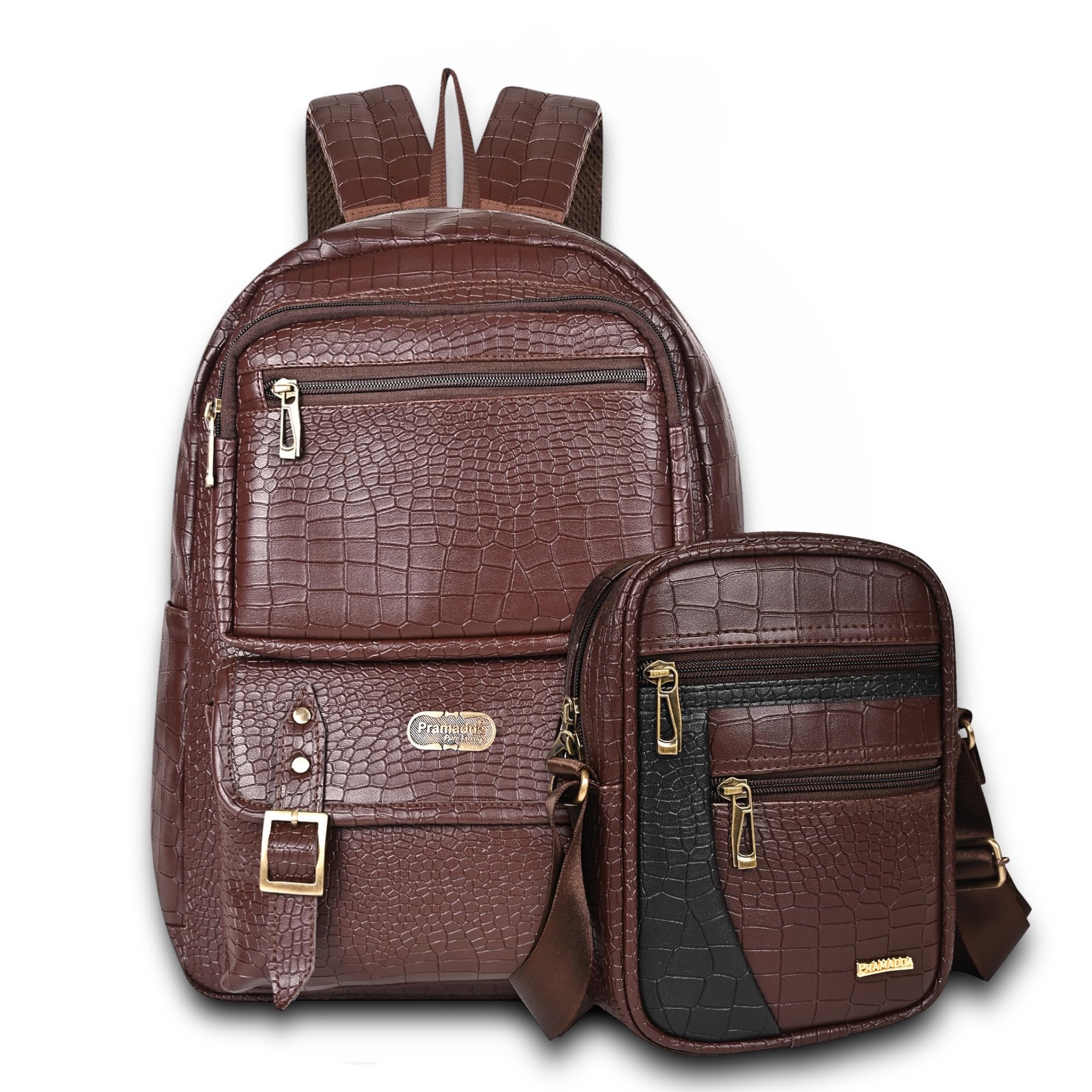 Pramadda Pure Luxury Gifting Combo Pack of Vegan Leather Laptop Bag Sling Crossbody Messenger Bag | Birthday Anniversary Appreciation Gifts | Gifts for Corporate Events | Festival Luxury Gift Pack. (B0C948QBVN) Amazon Price History, Amazon Price Tracker