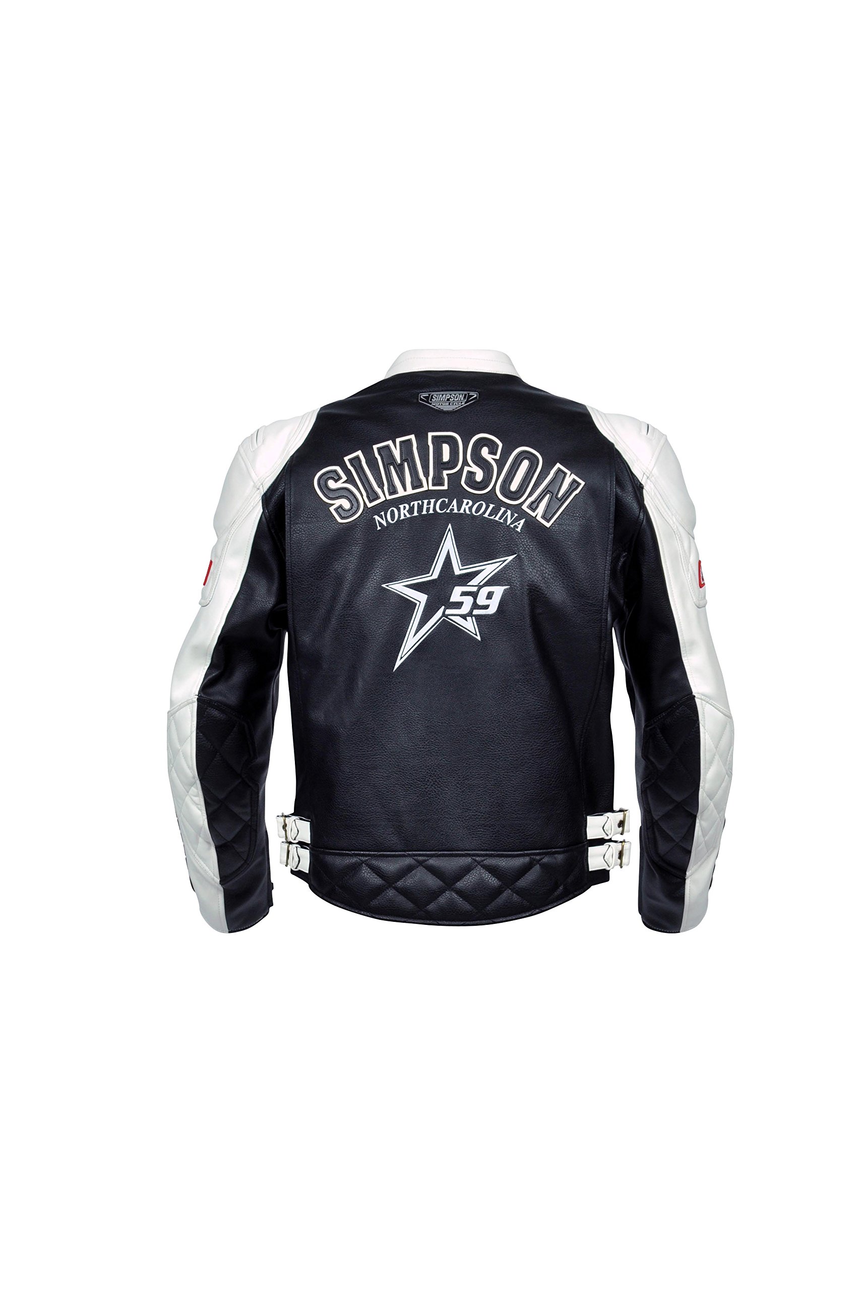 Amazon | [シンプソン] ウィンタージャケット BLACK/WHITE 3L SJ-4134 