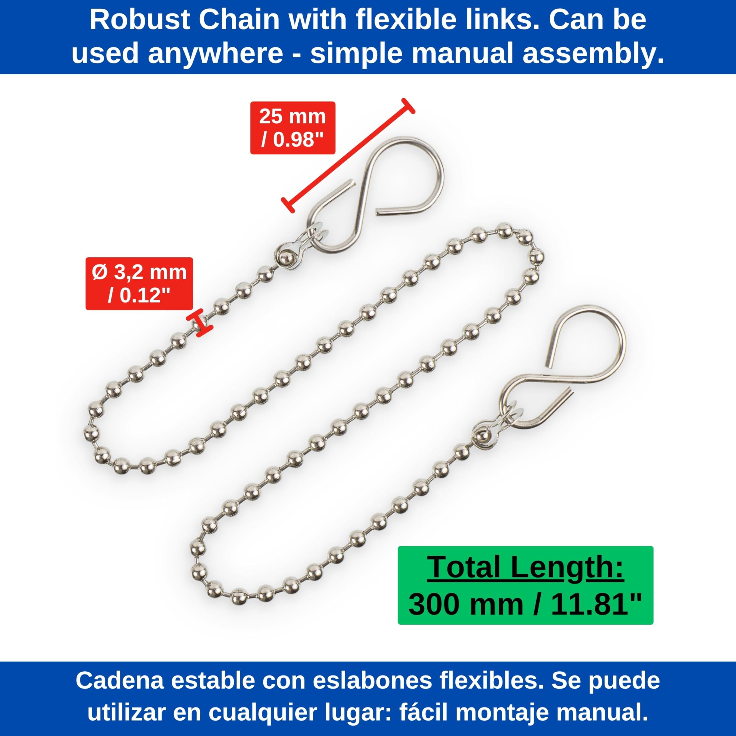 Lot de 2 bouchons de vidange en caoutchouc avec chaîne de 40 cm, bouchons de vidange pour évier, baignoire, cuisine, salle de bain | Leroy Merlin