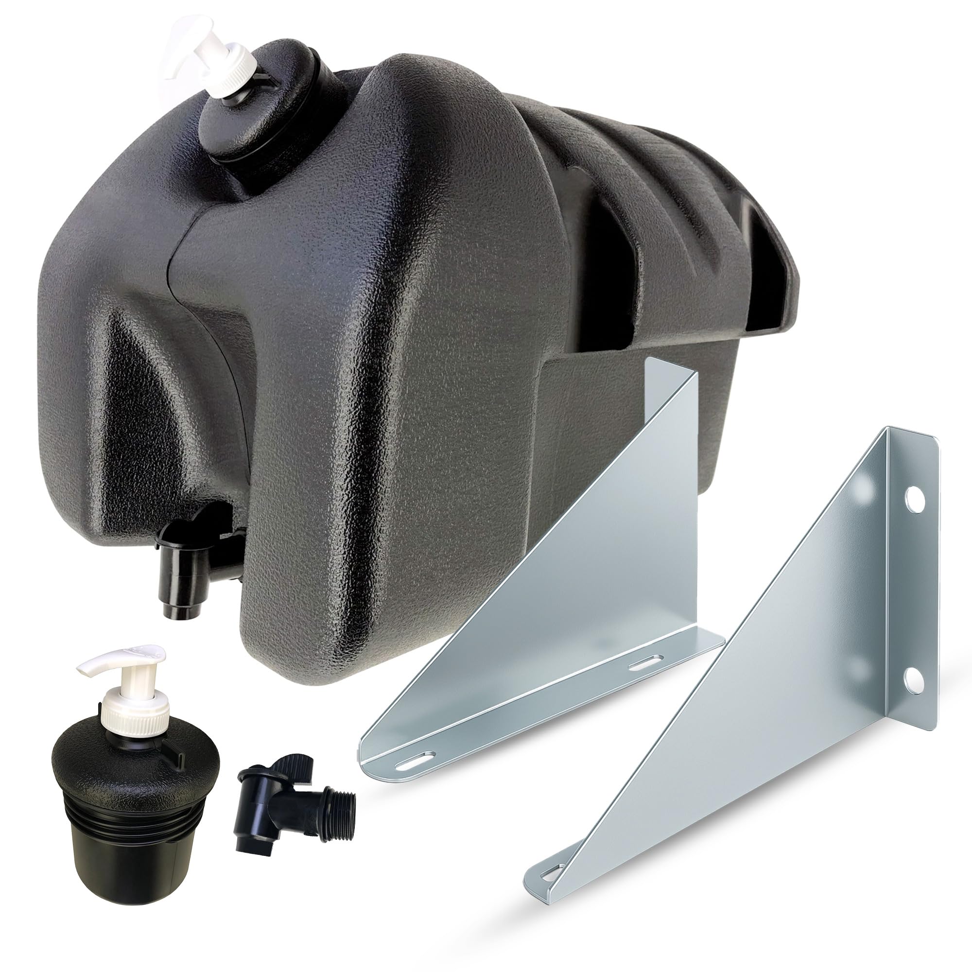 SAMETRUCK Wassertank 30 Liter Wasserbehälter + Halter Satz Pritsche Anhänger LKW Auflieger