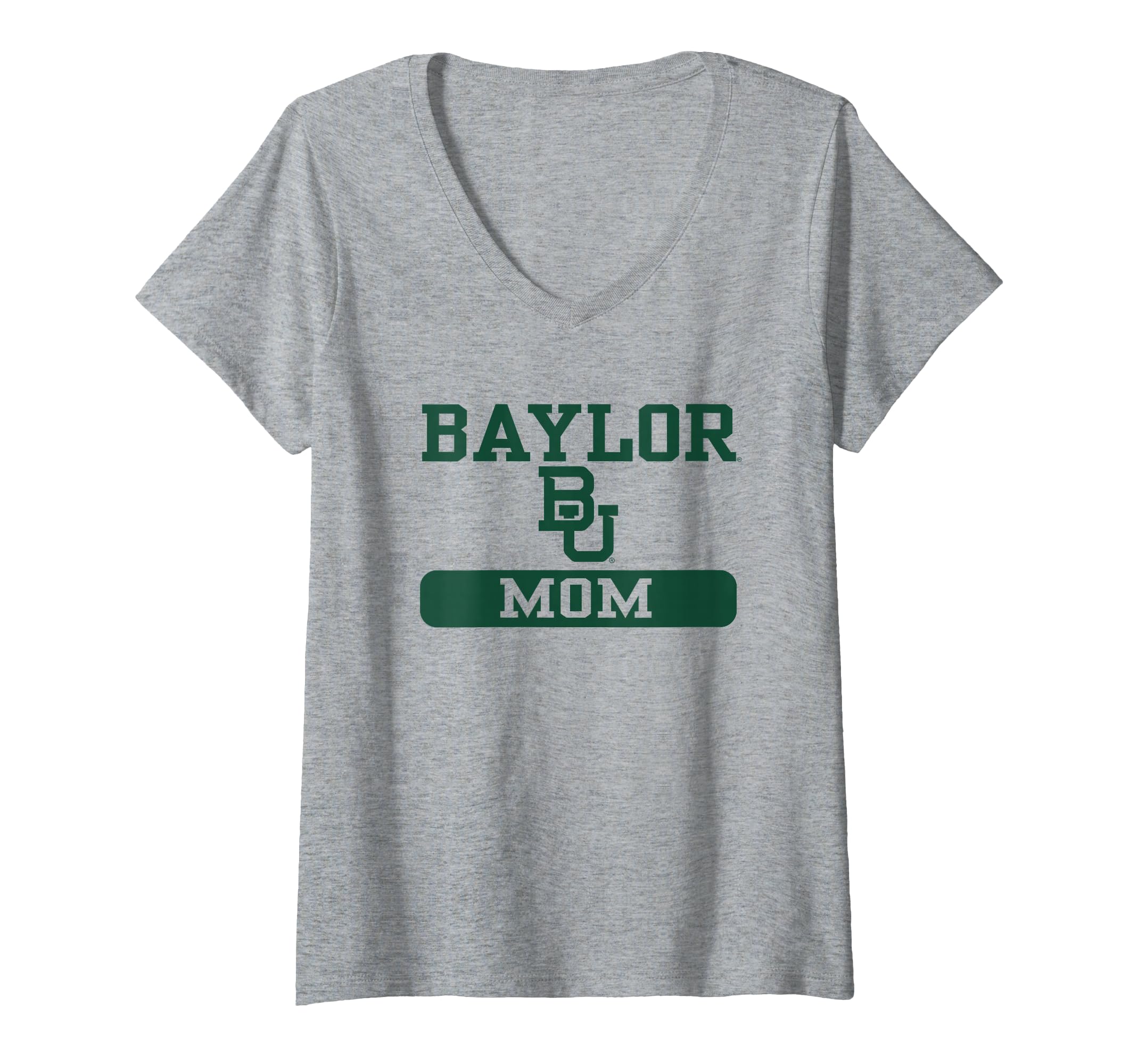 Womens Baylor Bears Mom Logo Officially Licensed V-Neck T-Shirt
