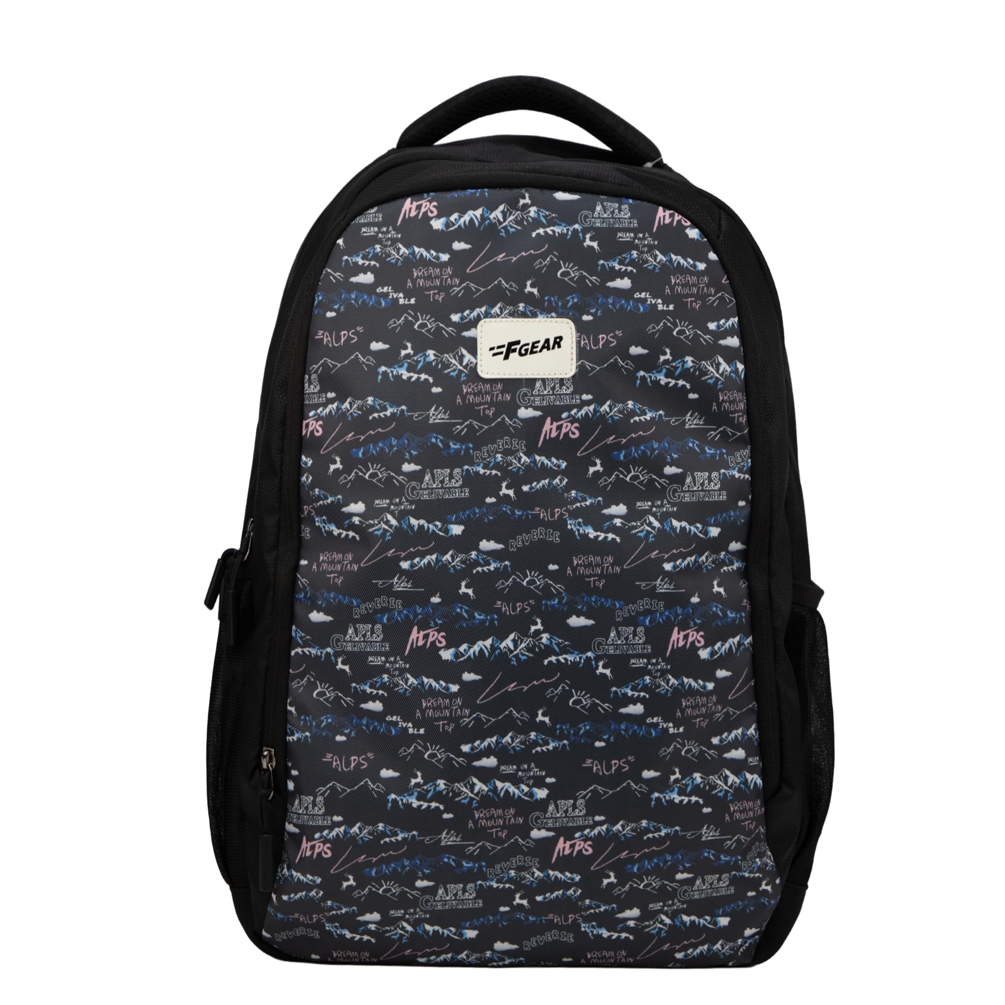 f gear Shinra Black 34L School Backpack|3 Compartments|Airflow Padded Back Panel|Lightweight, Durable & Comfortable with water Bottle Holders|Ideal for School, College, Office & Travel-picture-49