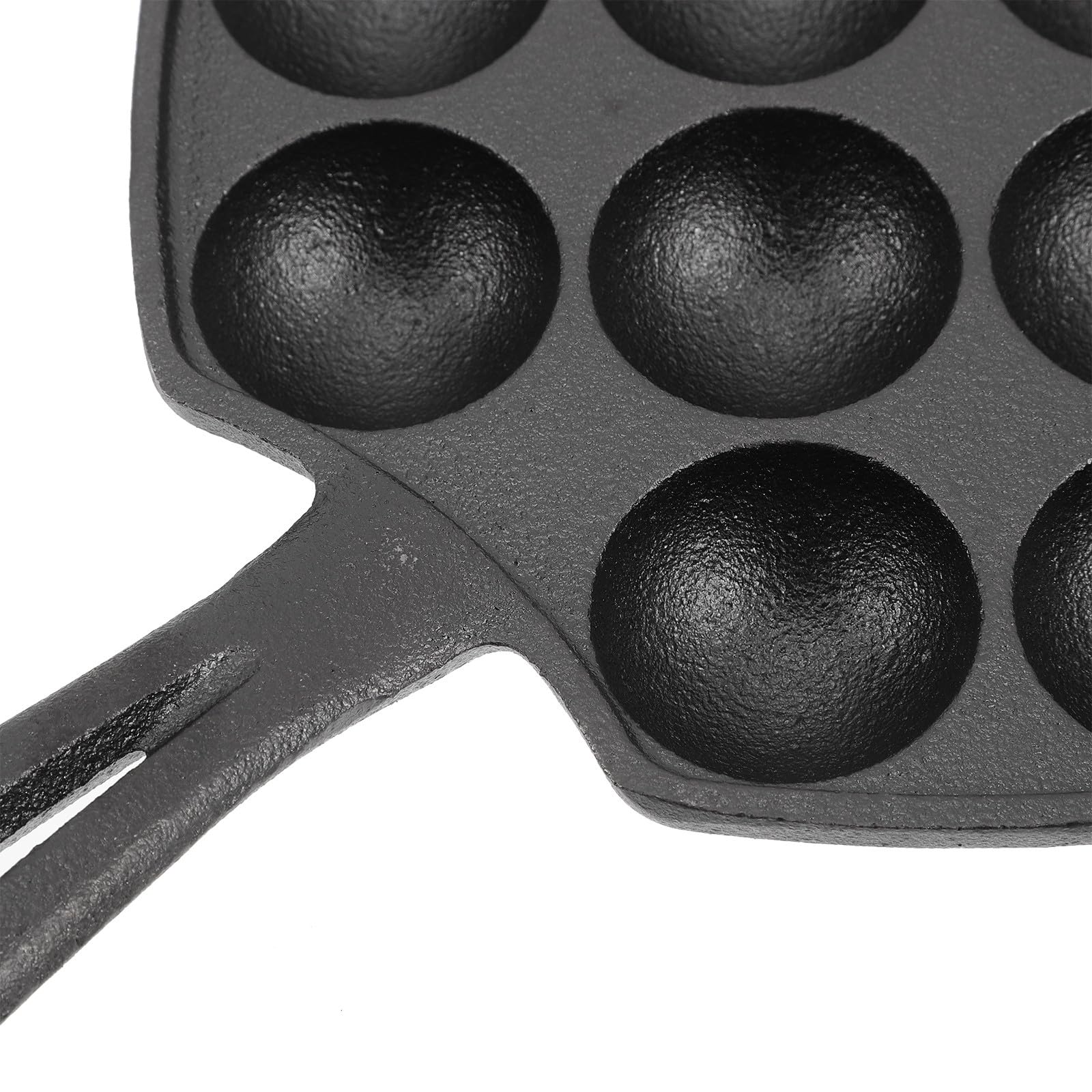 Gusseiserne Schneckenbackform 12 Fach mit Handschuh Öl Pinsel Stahlgabeln Mehrfach Schneckenschale für Ofen Servieren Langlebig und Gleichmäßig Erhitzend Küchenhelfer für