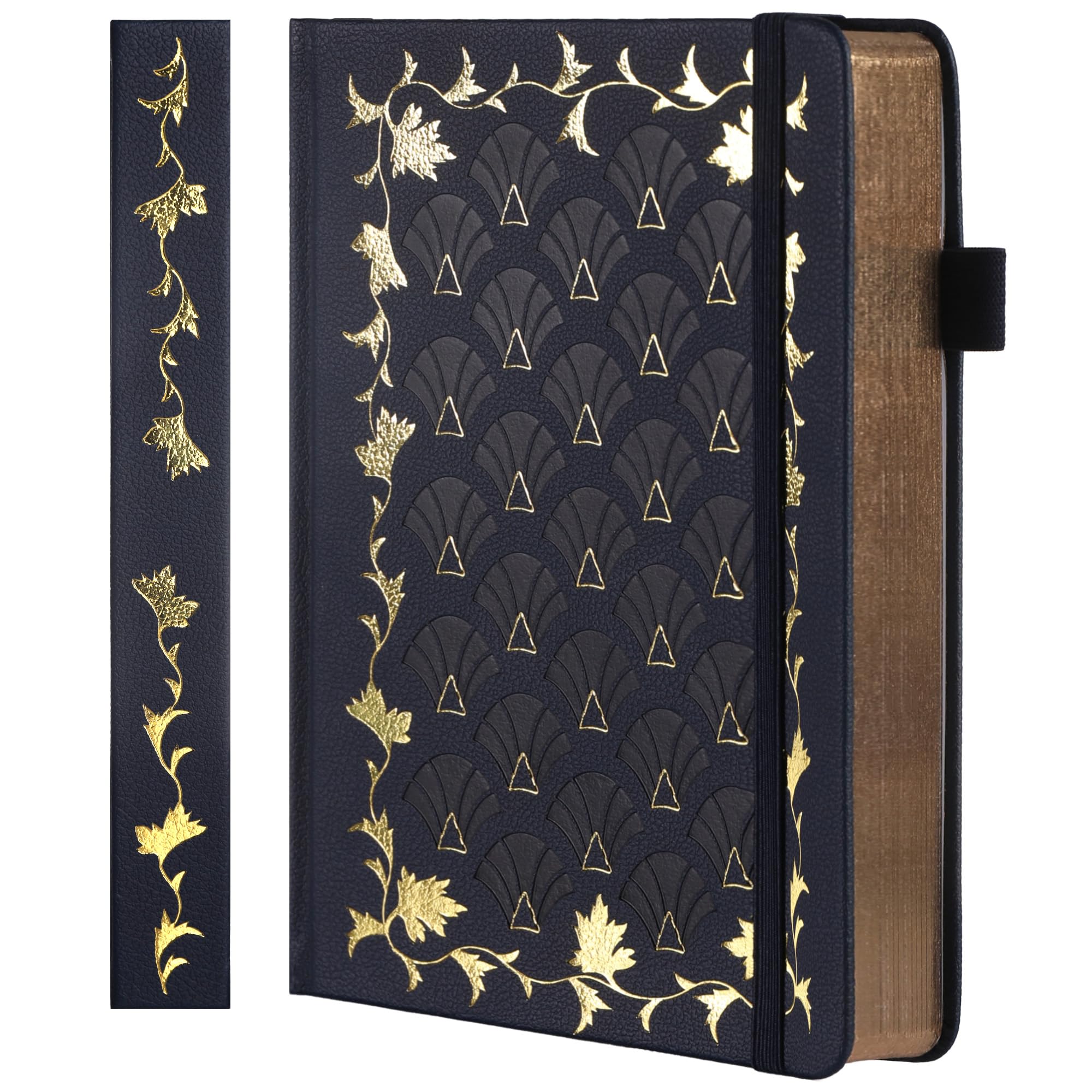 TIEFOSSI Dot Journal, Vintage Journal Notebook for Women Men, 160 GSM 192 Premium Pages, A5 Hardcover Journaling Notebooks Gift, for Travel Office