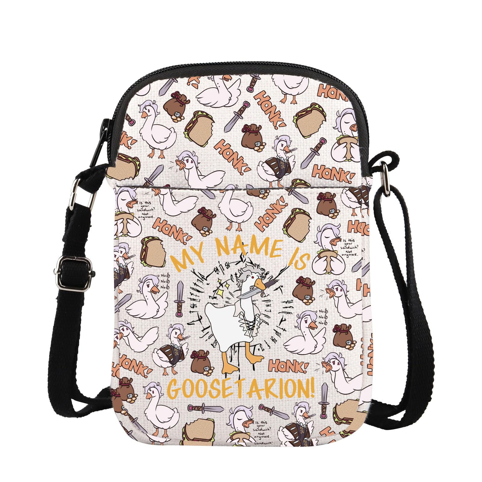 TGBJE Gamer Fans Gift Goose Astarion Crossbody Bag Honk Goose Animal Gift Goose with Knife Messenger Bags Cosplay