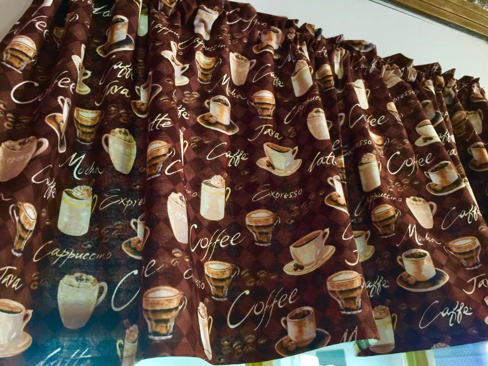 Walmart Coffee Kitchen Curtains Curtains Drapes