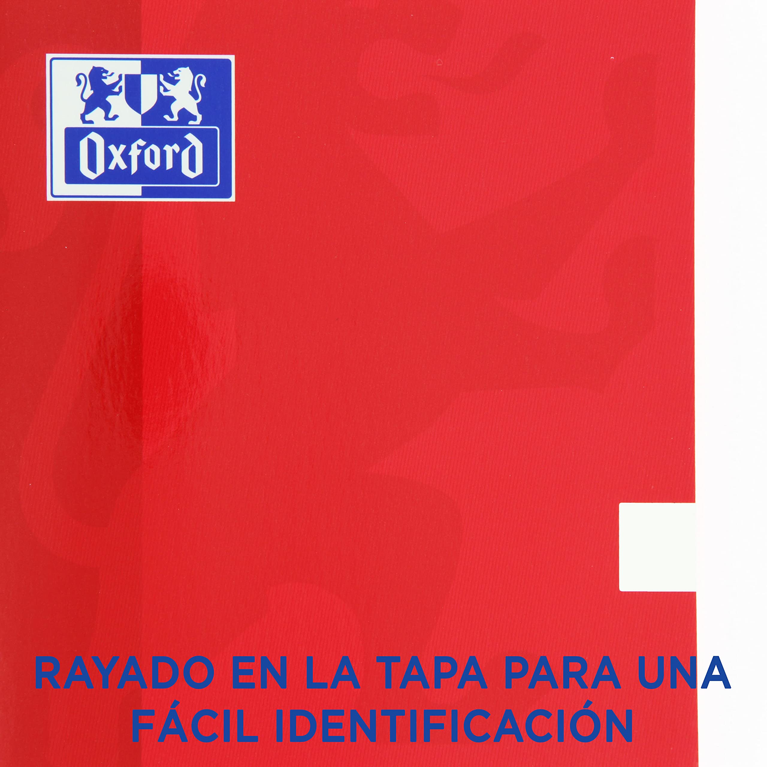 Oxford, Libretas Grapadas A5+, Tapa Blanda, 48 Hojas Blancas Lisas. Pack 10 Cuadernos, Colores Surtidos