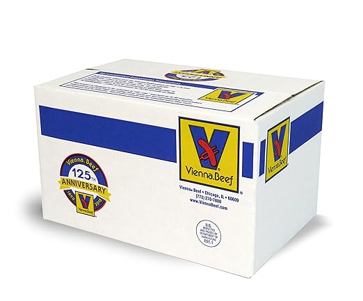 Vienna® Beef Natural Casing Franks 6" 8:1 10 lbs. (Approximately 80 count)
