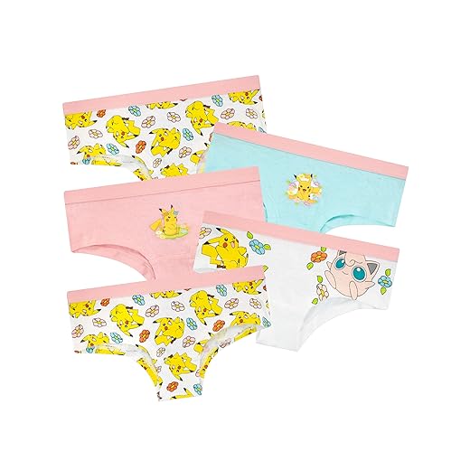 Pokemon Mädchen Unterwäsche Packung mit 5 Pikachu Mehrfarbig 134