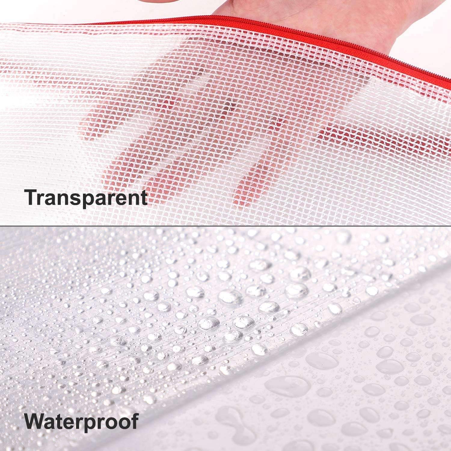 18 Reißverschlusstaschen Set - 8 Größen Netzbeutel Für Organisation