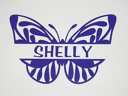 Butterfly Name Personalized Vinyl Decal for Car Window, Laptops, Water Bottles, Yeti Cups -Pick Color
