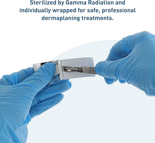 Miniatura 4 de BodyMed Cuchillas de dermaplaning #10R en acero al carbono, 100 piezas - Estériles para procedimientos quirúrgicos, cuidado de la piel, depilación y