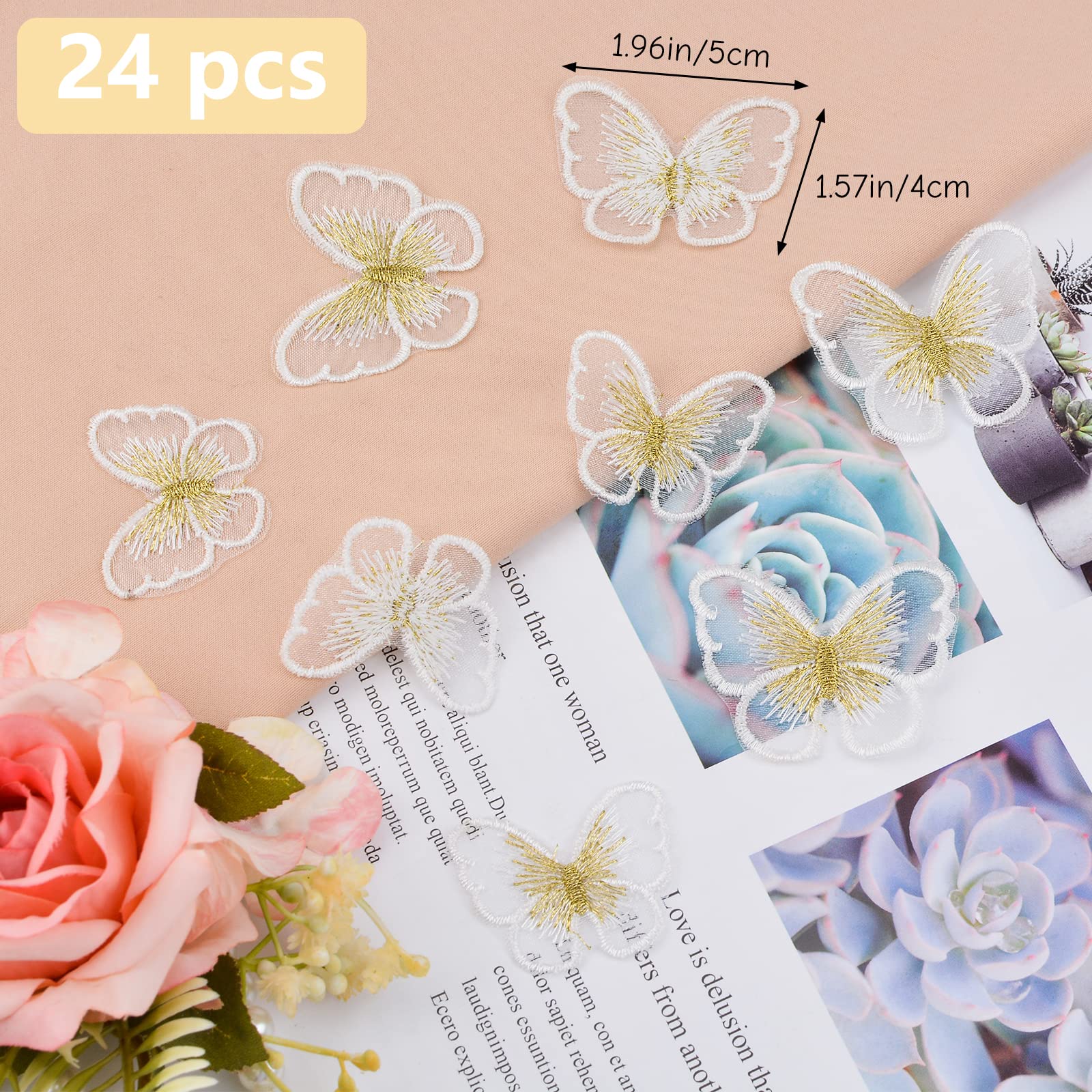 URROMA Butterfly Appliques Embellishments - Image 4