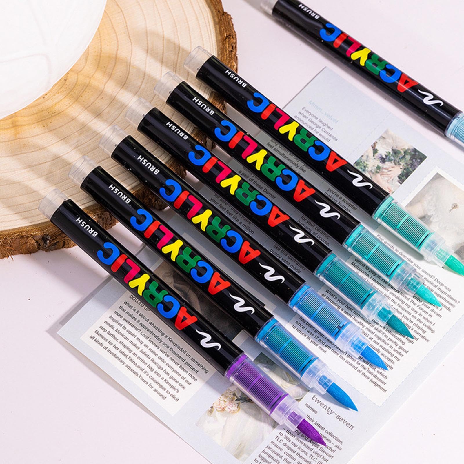 Acrylfarbstift, Set mit Acrylmarkern, P-Stift