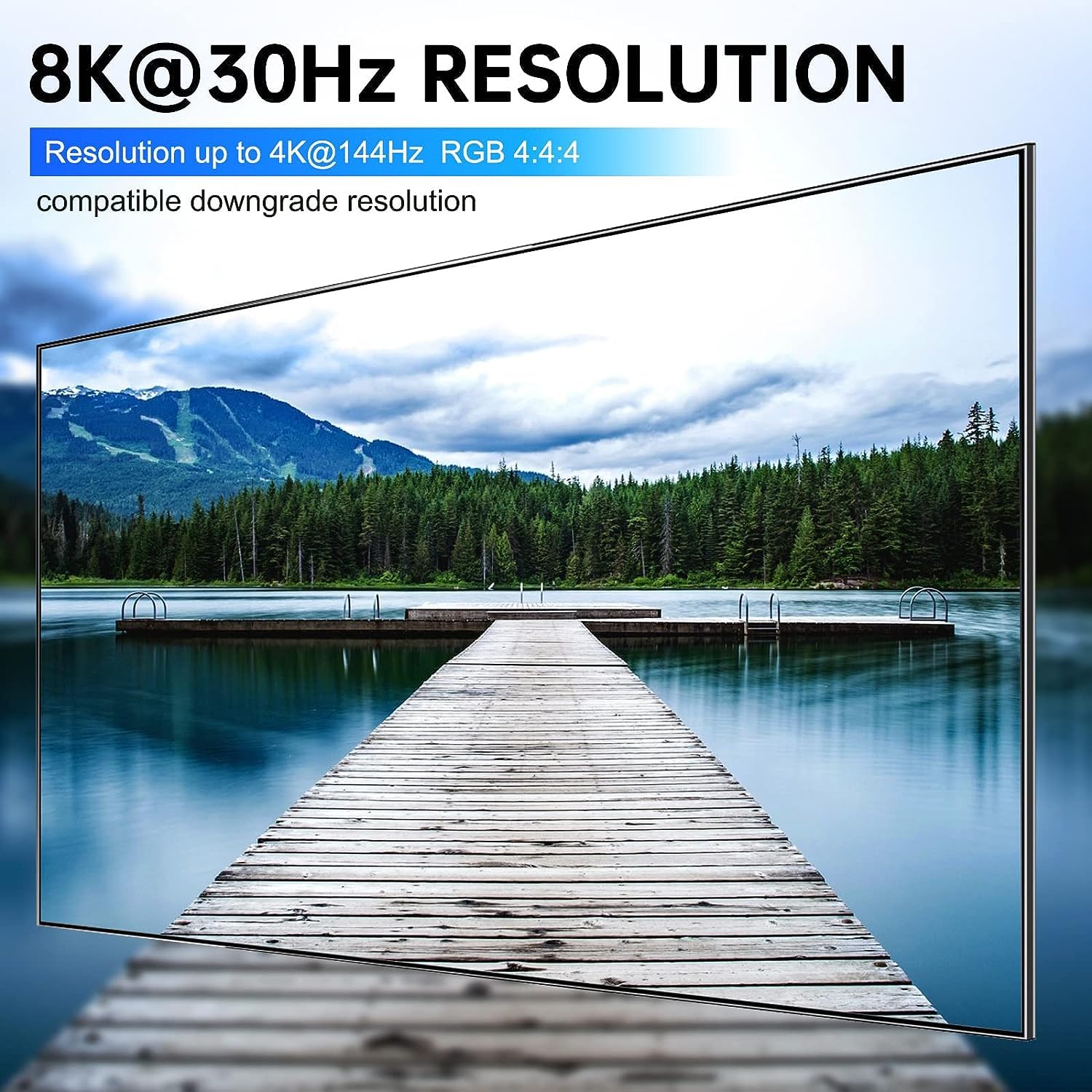 4K@144Hz Przełącznik KVM 2 Komputery 2 Monitory Displayport 8K@30Hz, MLEEDA Dual Monitor KVM Switch 2 Computers Dzielenia 2 Monitors i 4 Porty USB 3.0, z Kabel Zasilania, Przewodowy Pilot i 4 Kable