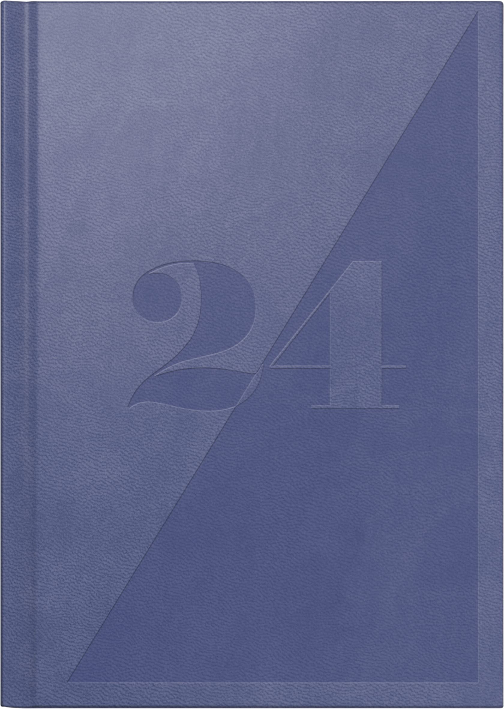 rido/idé Daily calendar model Mentor 2024, 1 page = 1 day, sheet size 14.8 x 20.8 cm, lavender