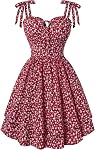 SCARLET DARKNESS Robe florale pour femmes 2026 Adolescents d'été Mini Robes de graduation Corset Sundress