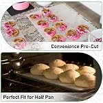 EcoDispose 100PCS Unbleached White Parchment Paper, Precut Half Sheet 12 x 16 Inch Non-Stick Heat Resistant Baking Sheets