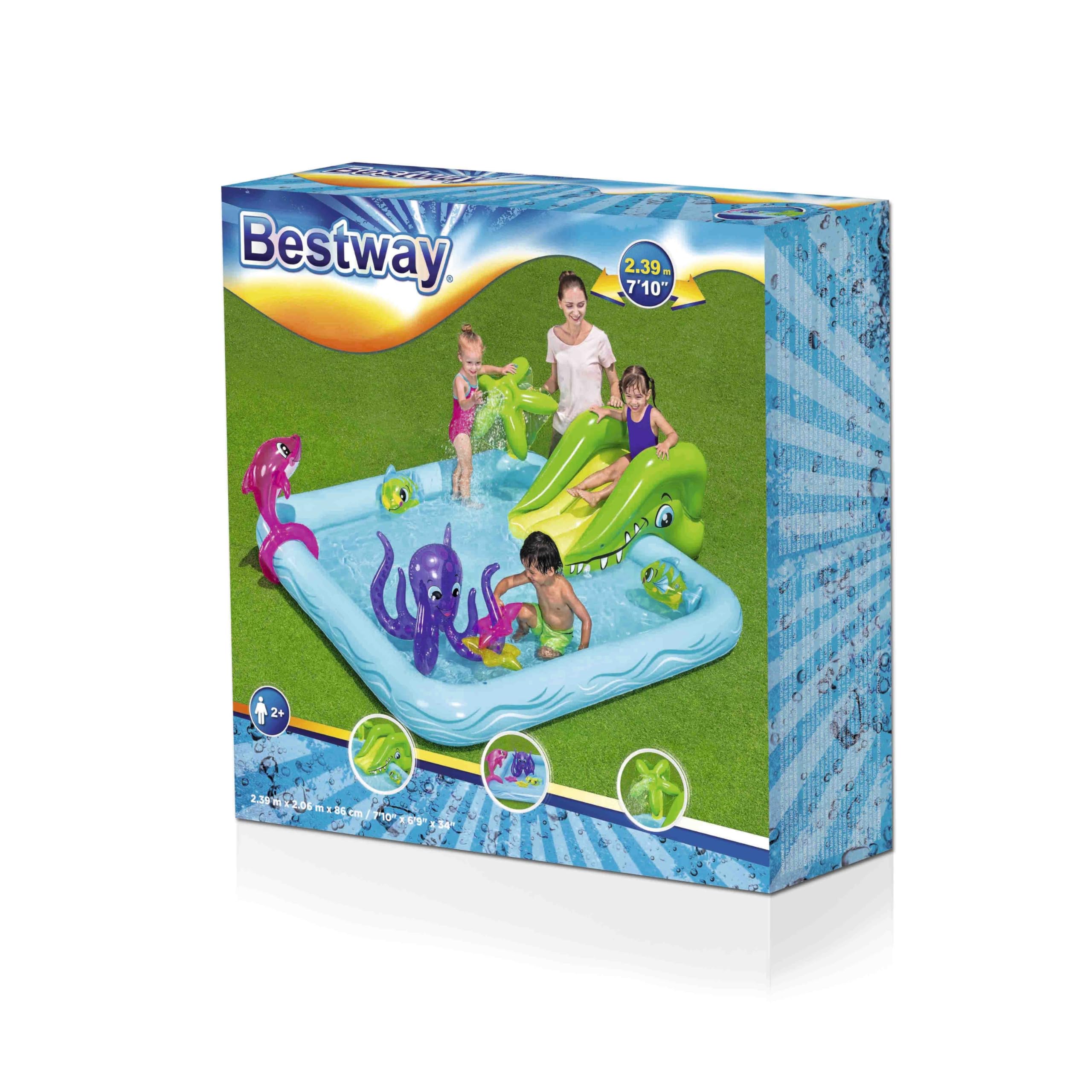 Bestway Fantastic Aquarium Play Center, inflatable Fun Paddling Pool For  Kids - Main Image