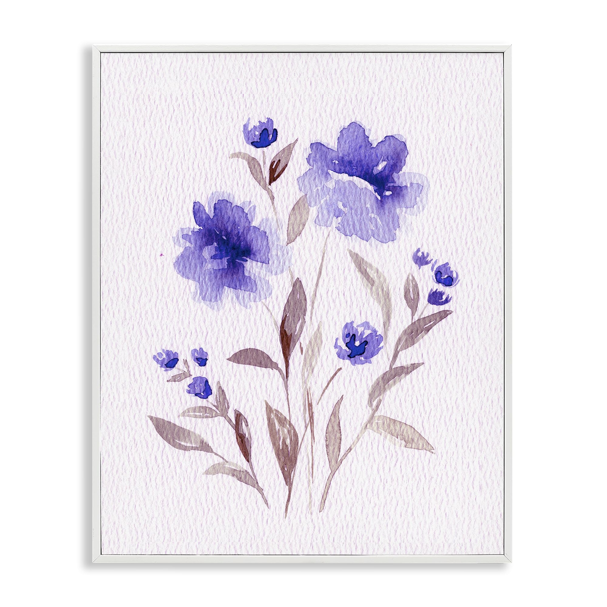 'Blooming Purple Flowers'| Framed Giclee Art