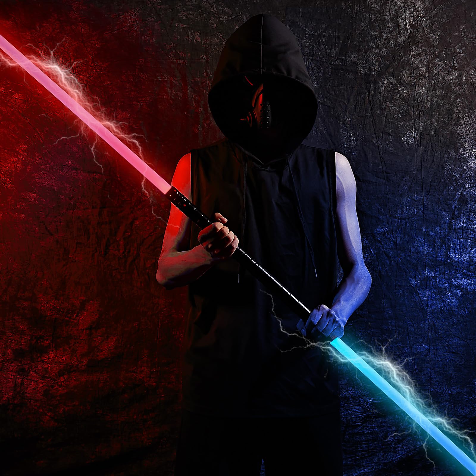 Yumuwind Light Sabers Adult, 2 Pack RGB 15 Colors 3 Modle Voices Lightsaber - Image 3