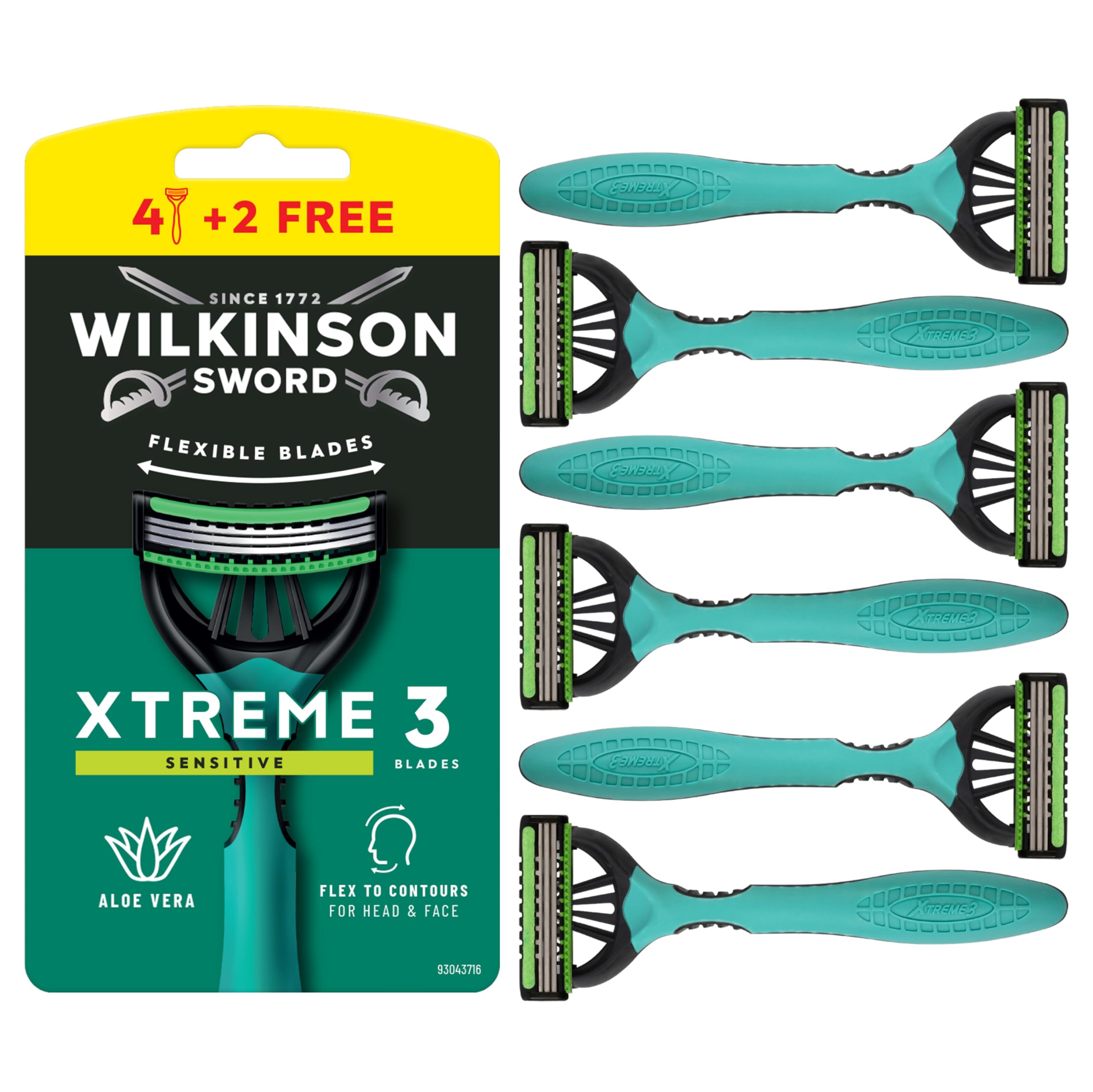Maquinillas Wilkinson Sword Xtreme 3: Pack 4+2 Sensación Suave