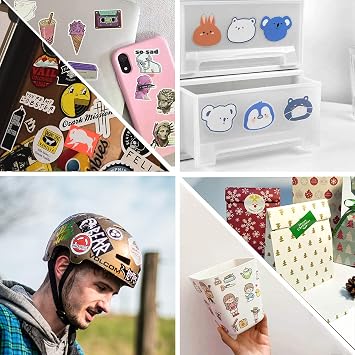 Printable Vinyl Sticker Paper for Inkjet Printer, 80 Sheets Matte, 50 Sheets Glossy White Waterproof Decal Paper, Tear & Scratch Resistant