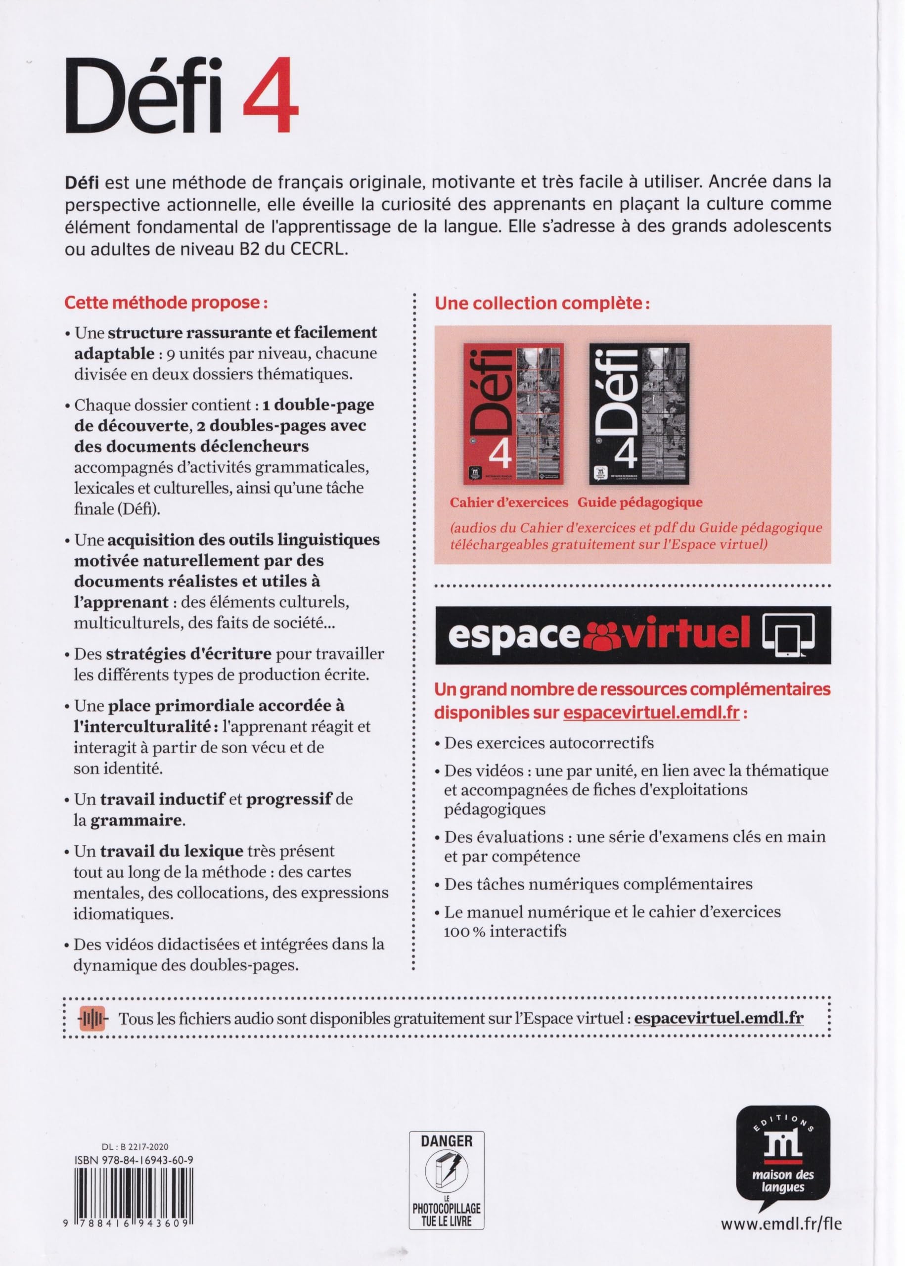 DÉFI 4 - Livre de l'élève. B2: Vol. 4