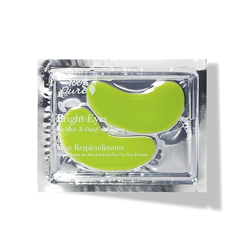 Miniatura 9 de 100% PURE Bright Eyes Máscaras para el cuidado de la piel para el cuidado de la piel, suavizando las arrugas, disminuyen las ojeras, la hinchazón,