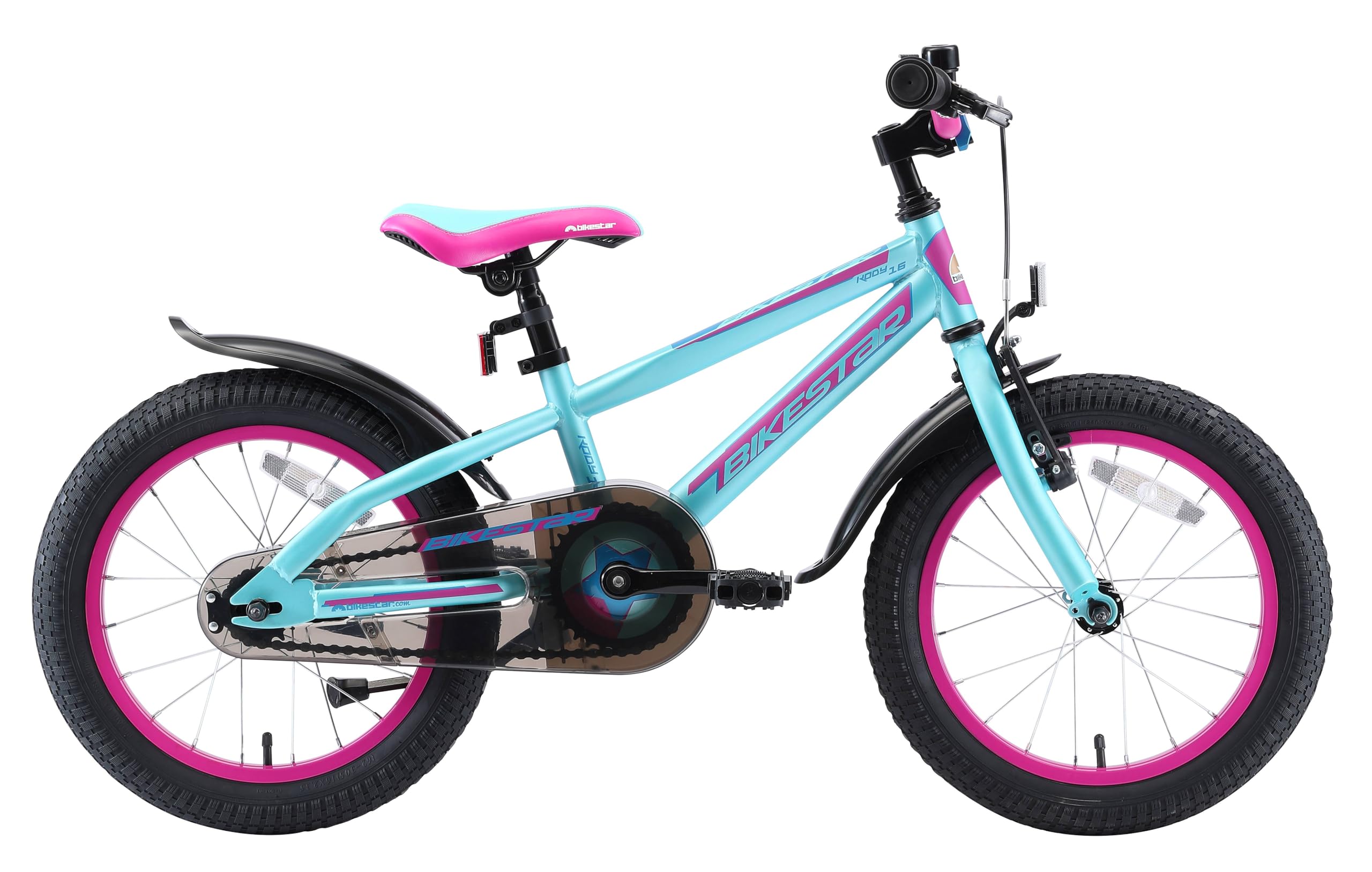 BIKESTAR Bicicletta Bambini 4-5 Anni da 18 Pollici | Bici per Bambino et Bambina Mountainbike con Freno a retropedale et Freno a Mano |
