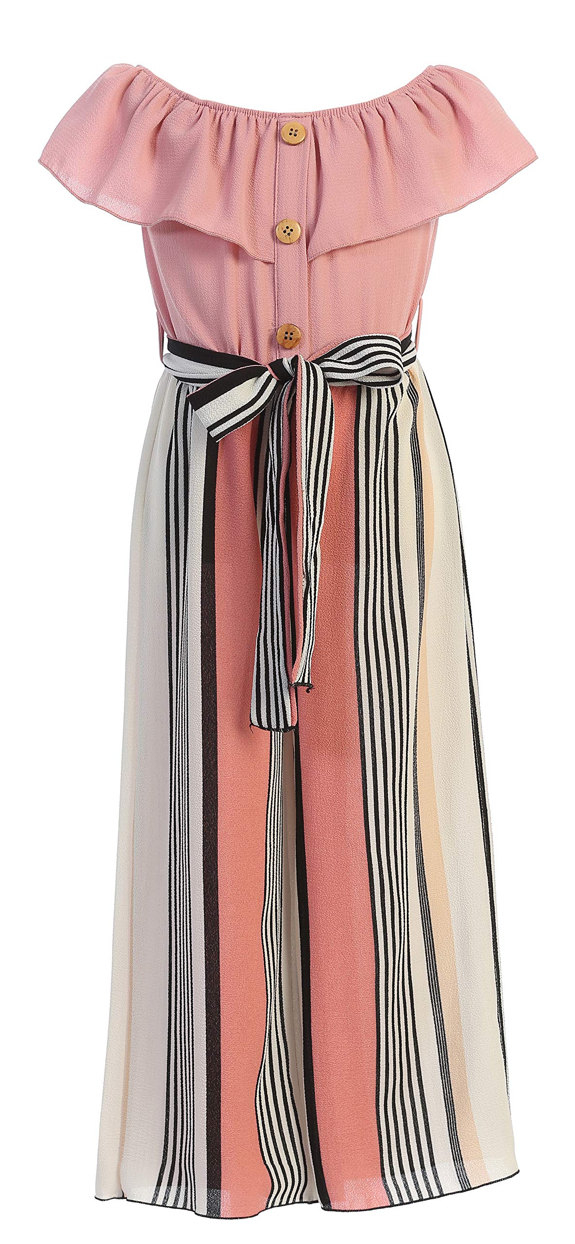 iGirlDress Girls Wide Leg Off Shoulder Elegant High Waist Rompers Palazzo Pants Trousers Jumpsuits USA 4-14