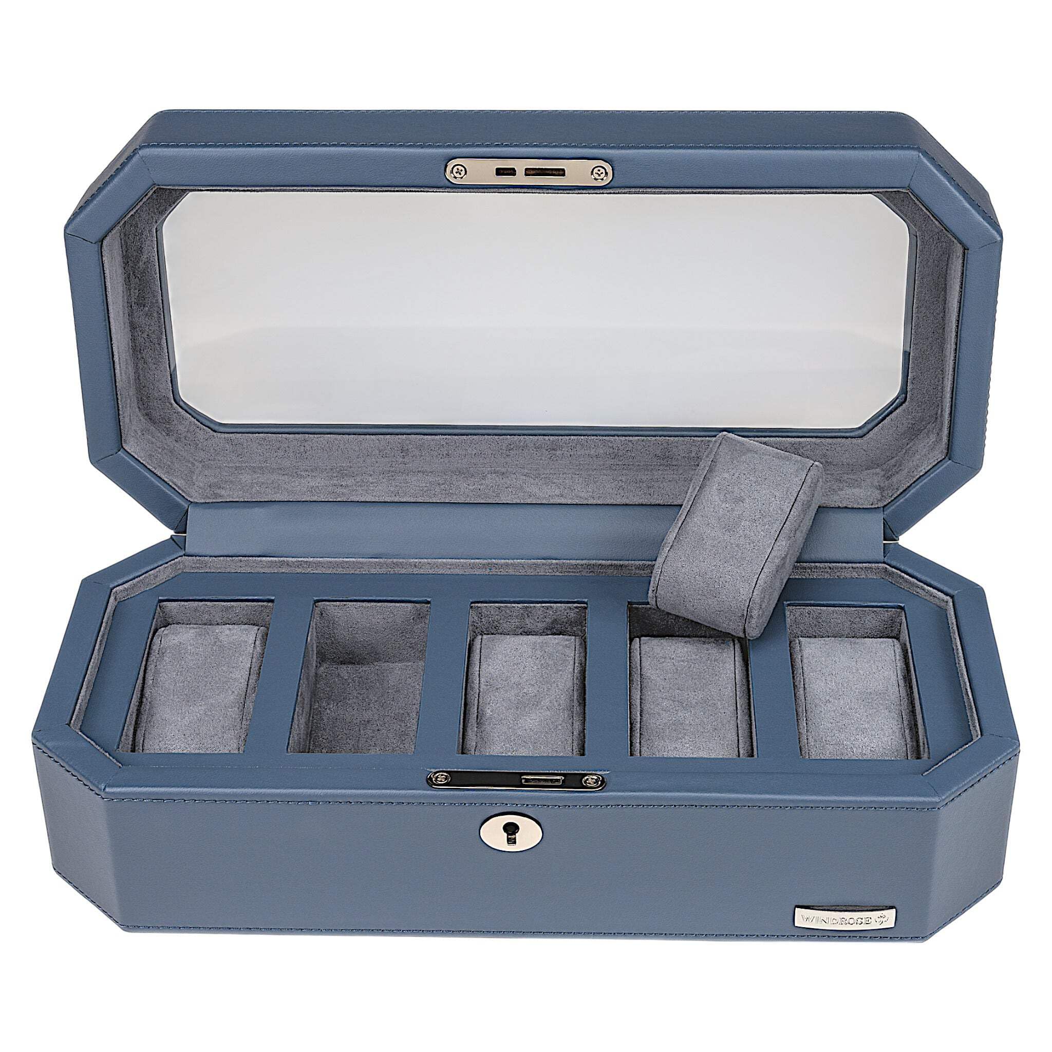 Windrose boîte à bijoux Tempora Watch Box Blue bleu marine