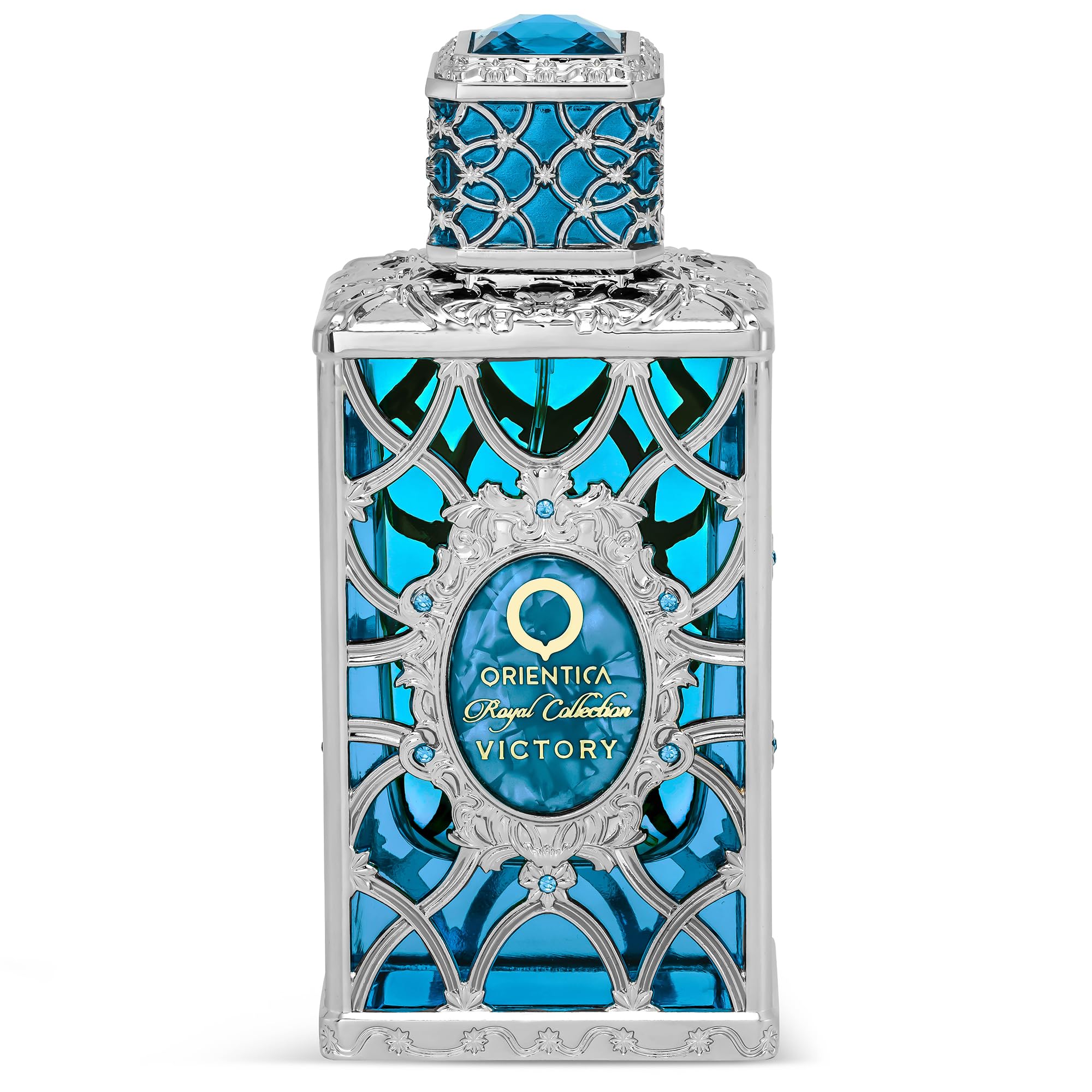 ORIENTICA Royal Collection Victory Eau de Parfum 80 ml – Speziato, legnoso, ambra, zafferano, ribes nero, cardamomo, rosa, cedro, patchouli, muschio, profumo arabo da donna
