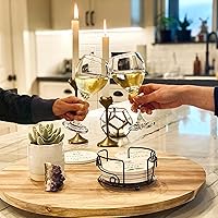 Vista 2 de Regalos para enfermeras para mujeres y hombres – Posavasos de cerámica absorbente con soporte incluido (enfermera divertido), regalo